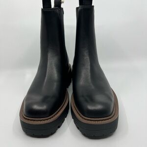 Sam Edelman Waterproof Chelsea Boots | Black Leather | Size 8 | NWT